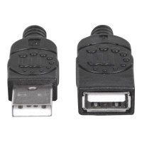 Manhattan Cavo di prolunga da USB-A a USB-A, 1 m, maschio a femmina, 480 Mbps (USB 2.0)