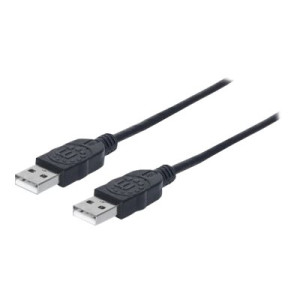 Manhattan Cavo USB-A a USB-A, 1 m, maschio a maschio, 480 Mbps (USB 2.0)