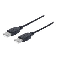 Manhattan USB-A to USB-A Cable, 1m, Male to Male, 480 Mbps (USB 2.0)