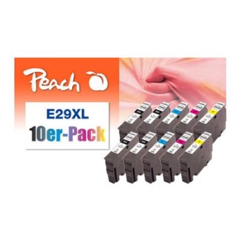 Peach Combi-Pack E29XL - 10-pack - black, yellow, cyan, magenta - compatible - remanufactured - ink cartridge (alternative to: Epson 29XL)