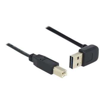 Delock Easy - USB-Kabel - USB (M) 90° abgeschrägt, umkehrbar bis USB Typ B (M)