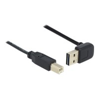 Delock Easy - USB-Kabel - USB (M) 90° abgeschrägt, umkehrbar bis USB Typ B (M)