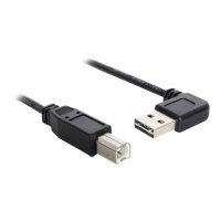 Delock Easy - USB-Kabel - USB (M) links/rechts abgewinkelt, umkehrbar bis USB Typ B (M)