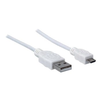 Manhattan USB-A to Micro-USB Cable, 1.8m, Male to Male, 480 Mbps (USB 2.0)