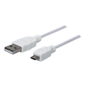 Manhattan USB-A to Micro-USB Cable, 1.8m, Male to Male, 480 Mbps (USB 2.0)