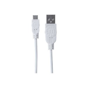 Manhattan USB-A to Micro-USB Cable, 1.8m, Male to Male,...