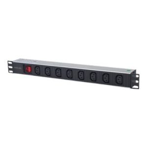 Intellinet 19" 8-way power strip with C13 IEC...