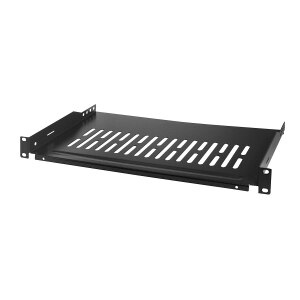 LogiLink - Rack - Shelf - Black, RAL 9005 - 1U - 48.3 cm...