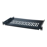 LogiLink - Rack - Regal - Schwarz, RAL 9005 - 1U - 48.3 cm (19")