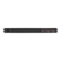 LogiLink IP PDU Control Unit - Stromverteilungseinheit (Rack - einbaufähig) - Wechselstrom 110-240 V - Ethernet - Eingabe, Eingang IEC 60320 C20 - Ausgangsanschlüsse: 8 (8x IEC 60320 C13) - 1U - Schwarz