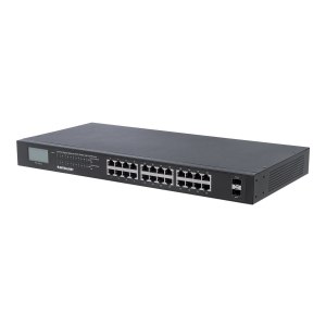 Intellinet 24-Port Gigabit Ethernet PoE+ Switch with 2...