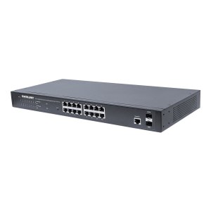 Intellinet 16-Port Gigabit Ethernet PoE+ Web-Managed Switch with 2 SFP Ports, IEEE 802.3at/af Power over Ethernet (PoE+/PoE)