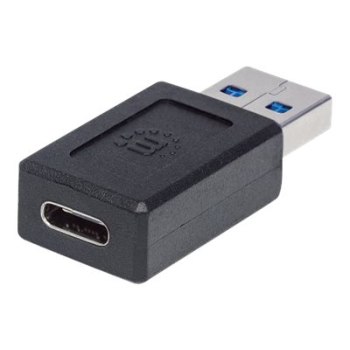 Manhattan USB-C to USB-A Adapter, Female to Male, 10 Gbps (USB 3.2 Gen2 aka USB 3.1)