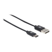 Manhattan USB-C to USB-A Cable, 50cm, Male to Male, Black, 480 Mbps (USB 2.0)