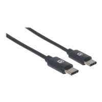 Manhattan USB-C to USB-C Cable, 2m, Male to Male, Black, 480 Mbps (USB 2.0)