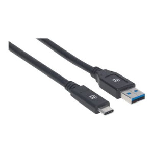 Manhattan USB-C to USB-A Cable, 3m, Male to Male, 5 Gbps (USB 3.2 Gen1 aka USB 3.0)