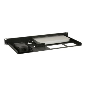 Rackmount.IT RM-CI-T4 - Netzwerk-Einrichtung - Rack montierbar - Jet Black, RAL 9005 - 1U - 48.3 cm (19") - für Cisco Meraki MX64 Cloud Managed