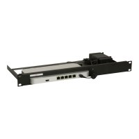 Rackmount.IT RM-CI-T4 - Netzwerk-Einrichtung - Rack montierbar - Jet Black, RAL 9005 - 1U - 48.3 cm (19") - für Cisco Meraki MX64 Cloud Managed