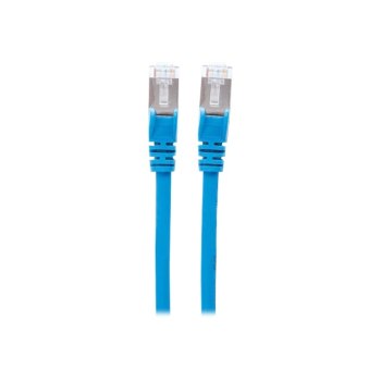 Intellinet Network Patch Cable, Cat7 Cable/Cat6A Plugs, 7.5m, Blue, Copper, S/FTP, LSOH / LSZH, PVC, RJ45, Gold Plated Contacts, Snagless, Booted, Polybag - Patch-Kabel - RJ-45 (M)