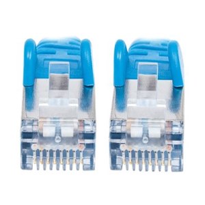 Intellinet Network Patch Cable, Cat7 Cable/Cat6A Plugs, 7.5m, Blue, Copper, S/FTP, LSOH / LSZH, PVC, RJ45, Gold Plated Contacts, Snagless, Booted, Polybag - Cavo patch - RJ-45 (M)