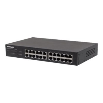 Intellinet Switch Gigabit Ethernet a 24 porte, 24 porte RJ45 da 10/100/1000 Mbit/s, IEEE 802.3az (Energy Efficient Ethernet)