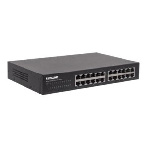 Intellinet Switch Gigabit Ethernet a 24 porte, 24 porte RJ45 da 10/100/1000 Mbit/s, IEEE 802.3az (Energy Efficient Ethernet)