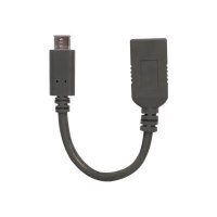 Manhattan USB-C to USB-A Cable, 15cm, Male to Female, Black, 5 Gbps (USB 3.2 Gen1 aka USB 3.0)