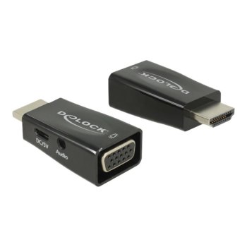 Delock Adapter HDMI-A Stecker > VGA Buchse mit Audio