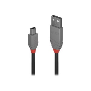 Lindy Anthra Line - USB-Kabel - USB (M) bis Mini-USB, Typ...