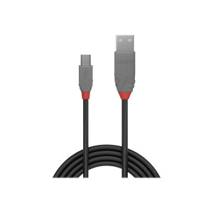 Lindy Anthra Line - USB-Kabel - USB (M) bis Mini-USB, Typ...