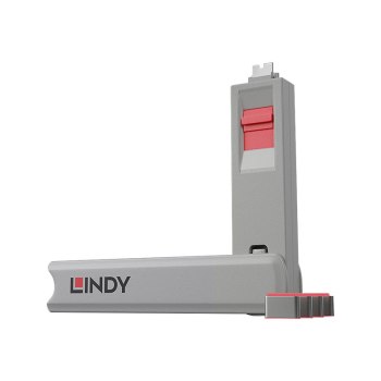 Lindy Blocco per porta USB-C - Rosso