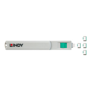 Lindy Schloss für USB-C-Port - grün