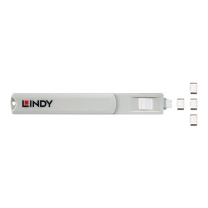 Lindy Schloss für USB-C-Port - weiß