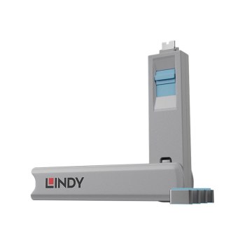 Lindy Schloss für USB-C-Port - Blau