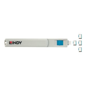 Lindy Schloss für USB-C-Port - Blau