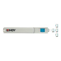 Lindy Schloss für USB-C-Port - Blau