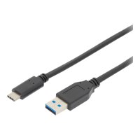 DIGITUS USB Type-C Anschlusskabel, Gen2, Type-C auf A