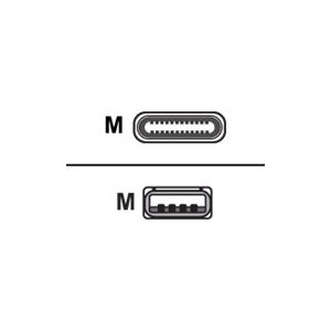 DIGITUS USB Type-C Anschlusskabel, Typ USB-A auf USB-C