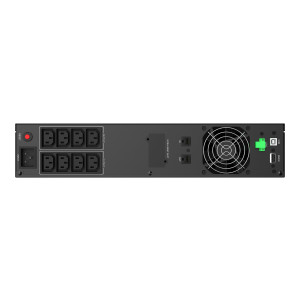 PowerWalker VI 3000 RLE - UPS (rack-mountable) - AC 230 V - 1800 W - 3000 VA - 7.2 Ah - RS-232, USB - Output ports: 8