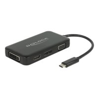 Delock Externer Videoadapter - USB-C - DVI, HDMI, DisplayPort, VGA