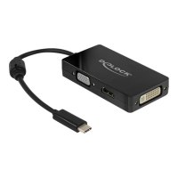 Delock Externer Videoadapter - USB-C - DVI, HDMI, VGA