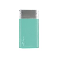 Realpower PB-4000 Fashion - Powerbank - 4000 mAh - 2 A (USB) - Lake Blue