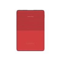 TERRATEC P50 Pocket - Powerbank - 5000 mAh - 2.1 A - 2 Ausgabeanschlussstellen (USB, USB-C) - Poppy Red