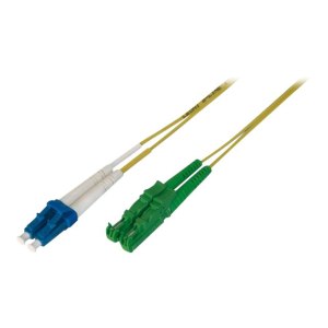 DIGITUS LWL Patchkabel, E2000 (8° APC) auf LC (UPC),...