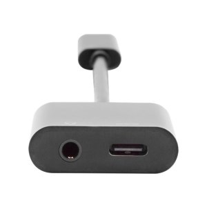 DIGITUS Adattatore/convertitore USB Type-C, da Type-C a USB Type-C + jack da 3,5 mm