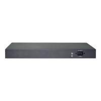 DIGITUS 24-Port Gigabit PoE Netzwerkswitch, 19 Zoll, unmanaged, 2 Uplink Ports, SFP, 370 W, af/at