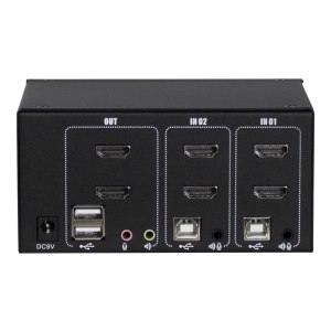 Inter-Tech Argus KVM AS-22HA - KVM-/Audio-Switch - 2 x KVM/Audio