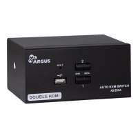 Inter-Tech Argus KVM AS-22HA - KVM-/Audio-Switch - 2 x KVM/Audio