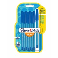 Papermate InkJoy 100 ST. Produktfarbe: Blau, Schreibfarben: Blau, Typ: Stick-Kugelschreiber. Menge pro Packung: 8 Stück(e), Verpackungsart: Sichtverpackung