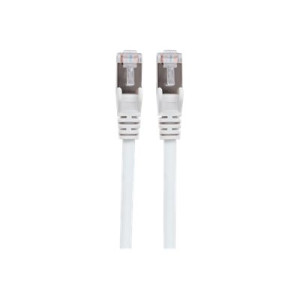 Intellinet Network Patch Cable, Cat6, 15m, White, Copper, S/FTP, LSOH / LSZH, PVC, RJ45, Gold Plated Contacts, Snagless, Booted, Polybag - Cavo patch - RJ-45 (M)